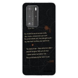 Átlátszó szilikon tok az alábbi mobiltelefonokra Huawei P40 Pro - POET
