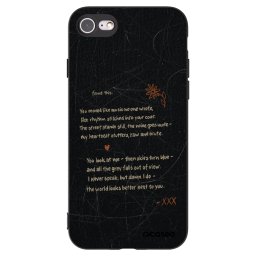 Fekete szilikon tok az alábbi mobiltelefonokra Apple iPhone SE 2020 - POET