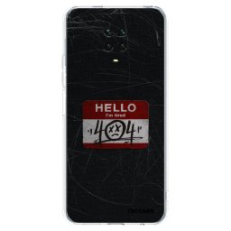 Átlátszó szilikon tok az alábbi mobiltelefonokra Xiaomi Redmi Note 9 Pro - HELLO 404