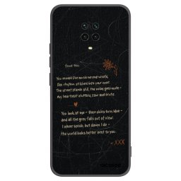 Fekete szilikon tok az alábbi mobiltelefonokra Xiaomi Redmi Note 9 Pro - POET