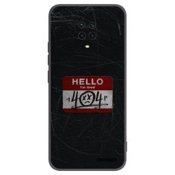 Fekete szilikon tok az alábbi mobiltelefonokra Xiaomi Redmi Note 9 Pro - HELLO 404
