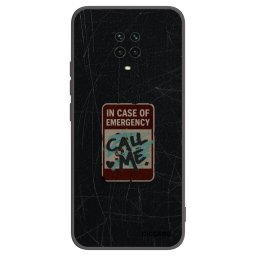 Fekete szilikon tok az alábbi mobiltelefonokra Xiaomi Redmi Note 9 Pro - EMERGENCY