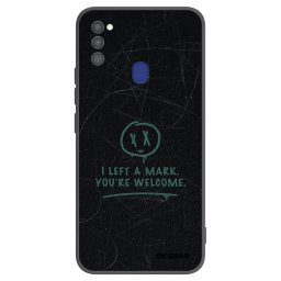 Fekete szilikon tok az alábbi mobiltelefonokra Samsung Galaxy M21 M215F - LEFT A MARK