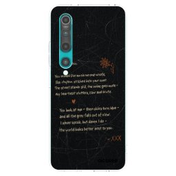 Átlátszó szilikon tok az alábbi mobiltelefonokra Xiaomi Mi 10 - POET