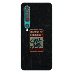 Átlátszó szilikon tok az alábbi mobiltelefonokra Xiaomi Mi 10 - EMERGENCY