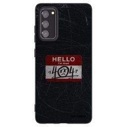 Fekete szilikon tok az alábbi mobiltelefonokra Samsung Galaxy S20 FE - HELLO 404