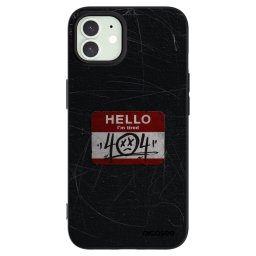 Fekete szilikon tok az alábbi mobiltelefonokra Apple iPhone 12 - HELLO 404