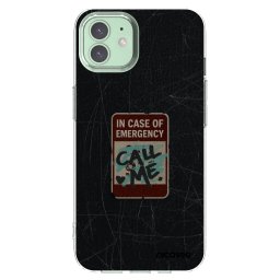 Átlátszó szilikon tok az alábbi mobiltelefonokra Apple iPhone 12 - EMERGENCY
