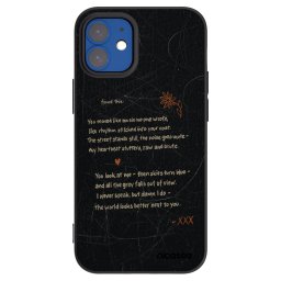 Fekete szilikon tok az alábbi mobiltelefonokra Apple iPhone 12 mini - POET
