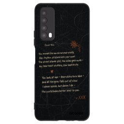 Fekete szilikon tok az alábbi mobiltelefonokra Huawei P Smart 2021 - POET