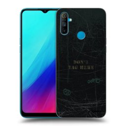 Fekete szilikon tok az alábbi mobiltelefonokra Realme C3 - DON´T TAG