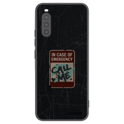 Fekete szilikon tok az alábbi mobiltelefonokra Sony Xperia 10 II - EMERGENCY
