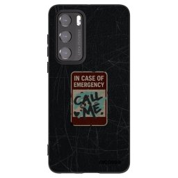 Fekete szilikon tok az alábbi mobiltelefonokra Huawei P40 - EMERGENCY