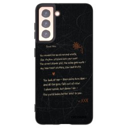 Fekete szilikon tok az alábbi mobiltelefonokra Samsung Galaxy S21 5G G991B - POET
