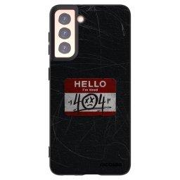 Fekete szilikon tok az alábbi mobiltelefonokra Samsung Galaxy S21 5G G991B - HELLO 404