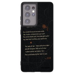 Fekete szilikon tok az alábbi mobiltelefonokra Samsung Galaxy S21 Ultra 5G G998B - POET