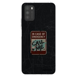 Átlátszó szilikon tok az alábbi mobiltelefonokra Xiaomi Poco M3 - EMERGENCY