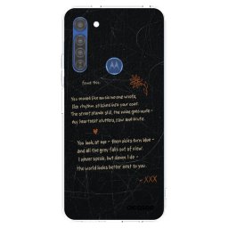 Átlátszó szilikon tok az alábbi mobiltelefonokra Motorola Moto G8 - POET