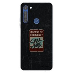 Átlátszó szilikon tok az alábbi mobiltelefonokra Motorola Moto G8 - EMERGENCY