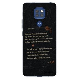 Átlátszó szilikon tok az alábbi mobiltelefonokra Motorola Moto G9 Play - POET