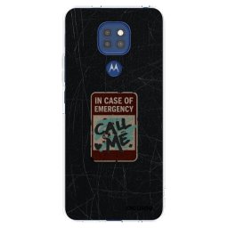 Átlátszó szilikon tok az alábbi mobiltelefonokra Motorola Moto G9 Play - EMERGENCY