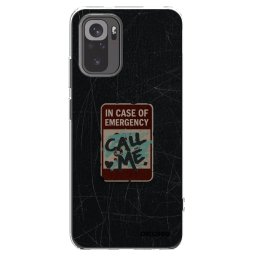 Átlátszó szilikon tok az alábbi mobiltelefonokra Xiaomi Redmi Note 10 - EMERGENCY