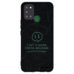 Fekete szilikon tok az alábbi mobiltelefonokra Realme 7i - LEFT A MARK