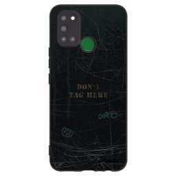 Fekete szilikon tok az alábbi mobiltelefonokra Realme 7i - DON´T TAG