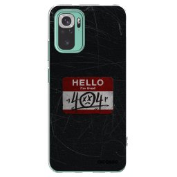 Átlátszó szilikon tok az alábbi mobiltelefonokra Xiaomi Redmi Note 10 Pro - HELLO 404