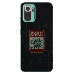 Átlátszó szilikon tok az alábbi mobiltelefonokra Xiaomi Redmi Note 10 Pro - EMERGENCY