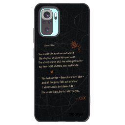Fekete szilikon tok az alábbi mobiltelefonokra Xiaomi Redmi Note 10 Pro - POET