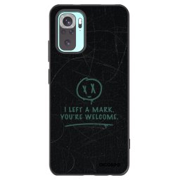 Fekete szilikon tok az alábbi mobiltelefonokra Xiaomi Redmi Note 10 Pro - LEFT A MARK