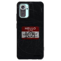 Fekete szilikon tok az alábbi mobiltelefonokra Xiaomi Redmi Note 10 Pro - HELLO 404