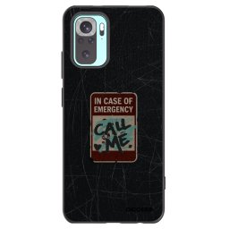 Fekete szilikon tok az alábbi mobiltelefonokra Xiaomi Redmi Note 10 Pro - EMERGENCY