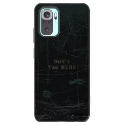 Fekete szilikon tok az alábbi mobiltelefonokra Xiaomi Redmi Note 10 Pro - DON´T TAG