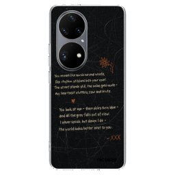 Átlátszó szilikon tok az alábbi mobiltelefonokra Huawei P50 - POET
