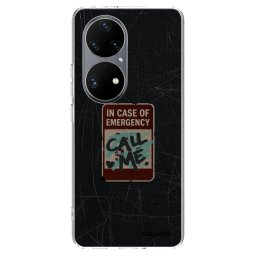 Átlátszó szilikon tok az alábbi mobiltelefonokra Huawei P50 - EMERGENCY