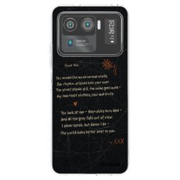 Átlátszó szilikon tok az alábbi mobiltelefonokra Xiaomi Mi 11 Ultra - POET