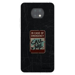 Átlátszó szilikon tok az alábbi mobiltelefonokra Xiaomi Redmi Note 9T - EMERGENCY
