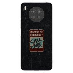 Átlátszó szilikon tok az alábbi mobiltelefonokra Huawei Nova 8i - EMERGENCY