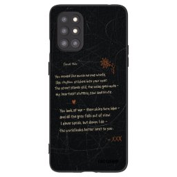 Fekete szilikon tok az alábbi mobiltelefonokra OnePlus 8T - POET
