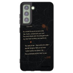 Fekete szilikon tok az alábbi mobiltelefonokra Samsung Galaxy S21 FE 5G - POET