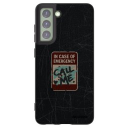 Fekete szilikon tok az alábbi mobiltelefonokra Samsung Galaxy S21 FE 5G - EMERGENCY