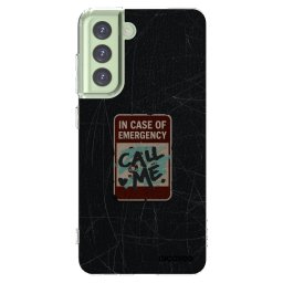 Átlátszó szilikon tok az alábbi mobiltelefonokra Samsung Galaxy S21 FE 5G - EMERGENCY