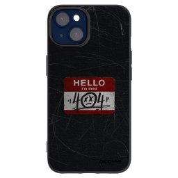 Fekete szilikon tok az alábbi mobiltelefonokra Apple iPhone 14 - HELLO 404