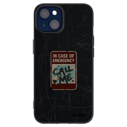 Fekete szilikon tok az alábbi mobiltelefonokra Apple iPhone 14 - EMERGENCY