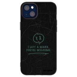 Fekete szilikon tok az alábbi mobiltelefonokra Apple iPhone 14 Plus - LEFT A MARK