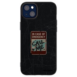 Fekete szilikon tok az alábbi mobiltelefonokra Apple iPhone 14 Plus - EMERGENCY