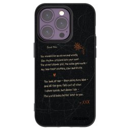 Fekete szilikon tok az alábbi mobiltelefonokra Apple iPhone 14 Pro - POET