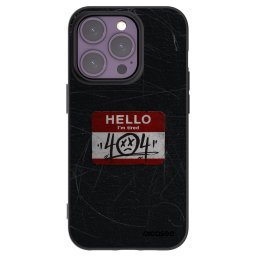 Fekete szilikon tok az alábbi mobiltelefonokra Apple iPhone 14 Pro - HELLO 404